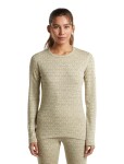 ICEBREAKER Wmns Merino 260 Tech Vertex LS Crewe AlpGeo, Undyed/Cumin/J (vzorek) velikost: S