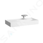 Laufen - Kartell Umyvadlo 900x460 mm, s 1 otvorem pro baterii, SaphirKeramik, s LCC, bílá H8103394001111