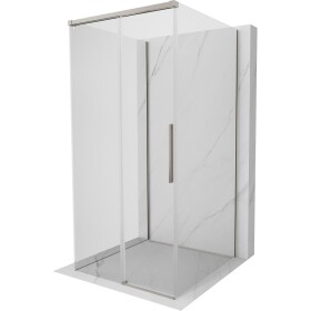 MEXEN/S - Rox-3S sprchový kout 3 stěnný , posuvný 95 x 95, transparent, nikl kartáčovaný 8C2-095-095-97-00-3S