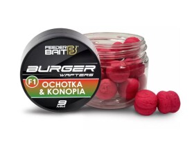 FeederBait Burger Wafters 9mm 25ml - F1- Patentka/Konopí,FeederBait Burger Wafters 9mm 25ml - F1- Patentka/Konopí