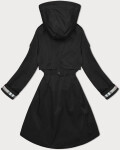 Tenká černá dámská bunda parka s kapucí BH Forever (BH-2403) odstíny černé L (40)