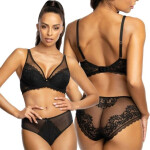 Dámská push-up podprsenka Estelle M-0198/11 Černá - MAT černá 70D