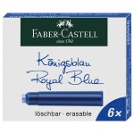 Faber - Castell Inkoustové bombičky krátké - modré 6 ks