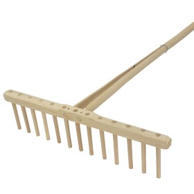 Hrábě na seno, dřevěný kolík, dřevěná násada 160cm