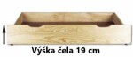 KLASA-NÁBYTEK.cz Postel OMEGA borovice ROZMĚR: 200 cm