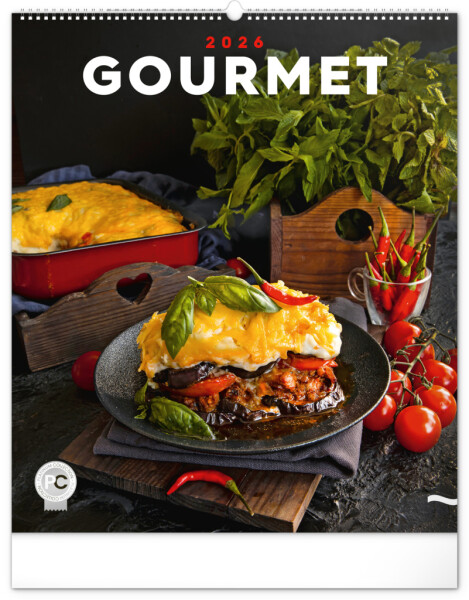 Nástěnný kalendář 2026 NOTIQUE - Gourmet, 48 x 56 cm