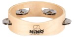 NINO Percussion NINO941 Single Row Wood Tambourine 6” - Natural