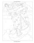 Antistresové omalovánky Christmas color by numbers, malování podle čísel, Georgie Fearns