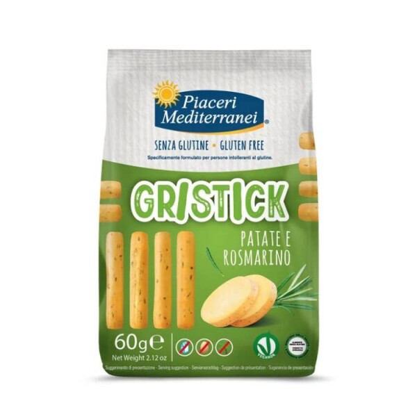 Dortisimo Bezlepkové tyčinky Grisitck s příchutí brambor a rozmarýnu Piaceri Mediterranei (60 g)