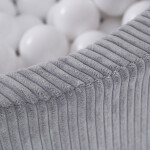 PLUSH NEST PLUSH NEST Suchý bazén kulatý Manšestr (šedý) Ø 90 × 30 cm