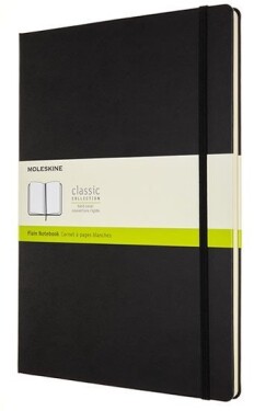 Moleskine Zápisník černý A4, čistý, tvrdý