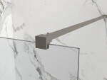 Erga Paris, stabilizační vzpěra pro sprchové zástěny o tloušťce skla 8mm, délka max. 100% 150cm, grafitová matná, ERG-V02-PARIS-BAR-GG