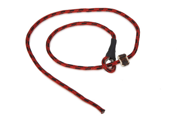 Krátké kontrolní vodítko červená/černá 4mm, Firedog Šířka/délka: 4mm / 70cm