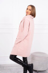 Oversize tunika s obálkou 16546 starorůžová - Kesi UNI