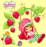 Strawberry Shortcake - omalovánky čtverec