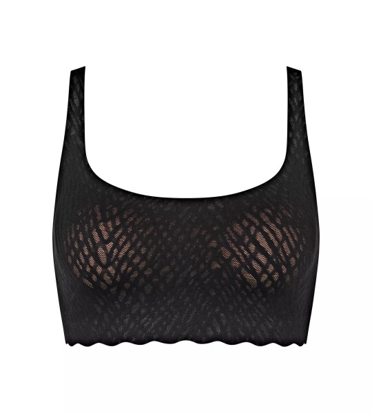 Dámská podprsenka ZERO Feel Bliss Top - BLACK - černá 0004 - SLOGGI BLACK XL
