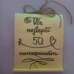 Bene Pergamen - přání k narozeninám Barva: k 50. narozeninám