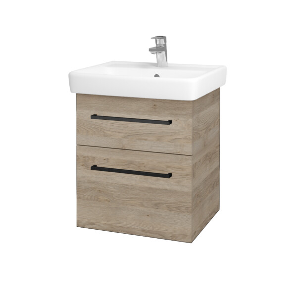 Dřevojas - Umyvadlová skříňka Q MAX SZZ2 55 - D17 Colorado / Úchytka T06 / D17 Colorado 197995H