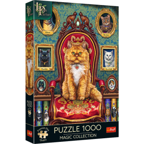 Puzzle 1000 dílků Premium Plus Blázen do koček / Lisa Parker