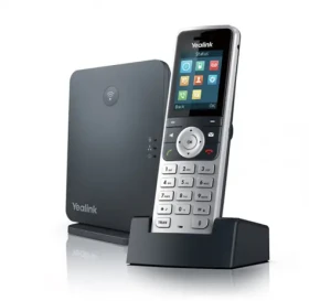 YEALINK W53P černá / IP DECT báze + ručka / 1.8 displej / SIP / LAN / PoE / QoS / 3.5 mm / SRTP (W53P)