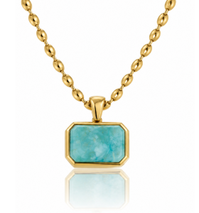 ELENYS Amazonite | Náhrdelník s přírodním kamenem Délka: 40+5 cm / max. 45 cm