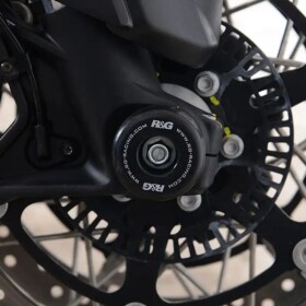 Chrániče přední vidlice pro Moto Guzzi V85Tt a V100, černá - Černá