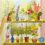 ViSSEVASSE Puzzle Plants and Me 500 dílků, multi barva, papír