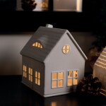 Räder Porcelánový svícen domeček Dormer House, bílá barva, porcelán