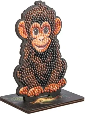 CRYSTAL ART Diamantové malování Jungle: Šimpanz