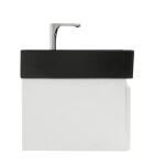 Koupelnová skříňka s baterií a umyvadlem SAT Evolution 1 78x30x44,8 cm bílá mat SATEVO80WMU2BBA SATEVO80WMU2BBA