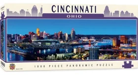 MASTERPIECES Panoramatické puzzle Cincinnati, Ohio