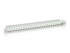 Equip 19" FTP šedá / Patch panel / 24x Keystone / 1U / LSA-110 (767124)