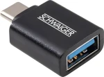 Schwaiger USB-C na USB-A černá / Adaptér / USB 3.2 Gen 1 (CAU310 533)