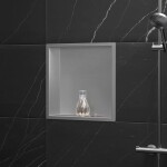 REA - Zápustná police pro vestavbu 30x30 broušený nerez REA-05600