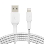 Belkin BOOST CHARGE kabel opletený USB-A na Lightning bílá / 2m (CAA002bt2MWH)