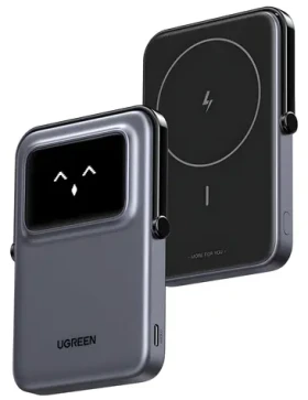 Ugreen Uno PB571 černá / Powerbanka / 5000mAh / 20W / TFT displej (35605B)