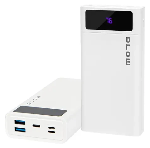 PB20E bílá / Powerbanka / 20000 mAh / Lightning v těle / QC + PD 20 W (81-148#)