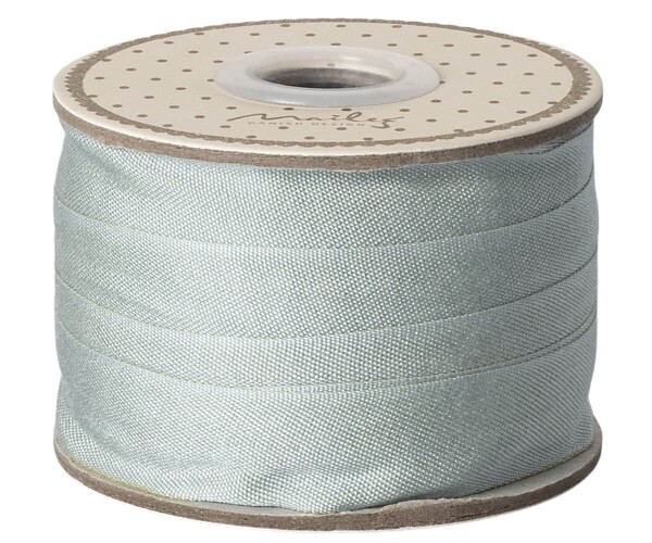 Maileg Dekorativní stuha Dusty Mint – 10 m, modrá barva, zelená barva
