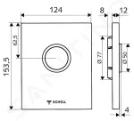 SCHELL - Edition Ovládací deska k WC, nerez 028032899