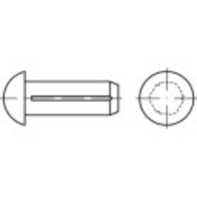 TOOLCRAFT 136515 půlkulatý rýhovaný hřeb (Ø x d) 2.3 mm x 4 mm ocel 500 ks