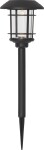 STAR TRADING Zahradní osvětlení na solární napájení Bollard – set 3 ks, černá barva, plast