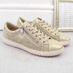 Kožená pohodlná polobotka Rieker W RKR694 beige 36