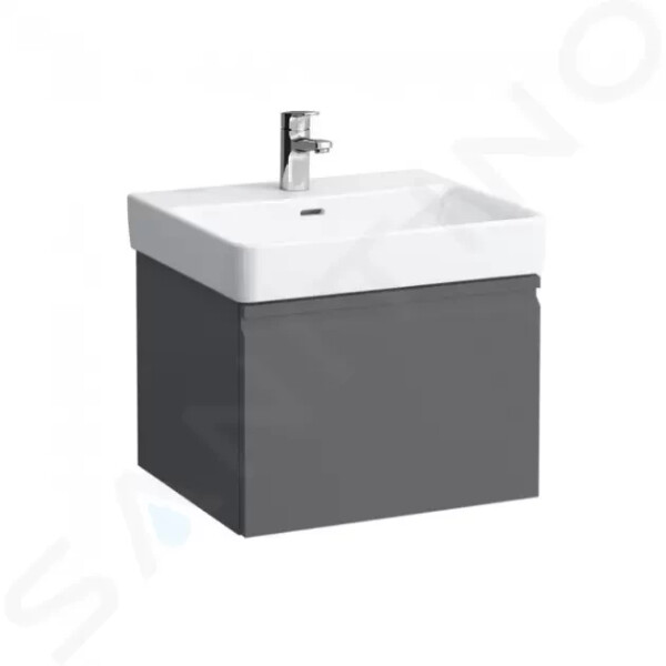 Laufen - Pro S Umyvadlová skříňka, 550x370x390 mm, 1 zásuvka, grafit mat H4830320954801