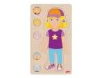GOKI Vícevrstvé puzzle Lidské tělo Dívka