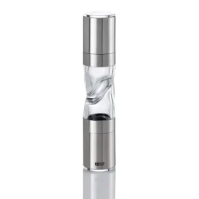 AdHoc DUOMILL PURE nerez / Mlýnek na sůl a pepř / 2v1 / keramický mechanismus CeraCut® / 22 cm (MP900)