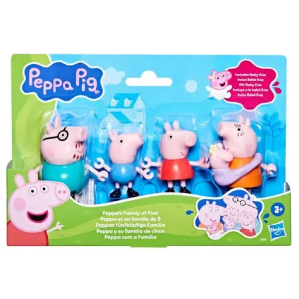 Hasbro Prasátko Peppa Pig rodinka, 5 figurek