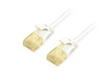 Equip Cat6a SlimFlex bílá / Patch kabel / U/UTP / 1 m / 2× RJ-45 / LSZH / PoE+ (626003)