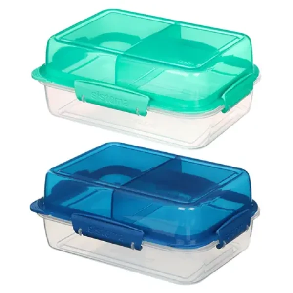 Sistema To Go LunchStack Rectangle Dělený svačinový box 1.8 l mix barev (9414202217103)