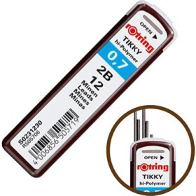 Rotring TIKKY tuhy do mikrotužky 0,7 mm 2B