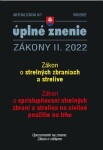 Aktualizácia II/7 2022 Strelné zbrane strelivo